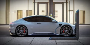 voiture électrique en charge