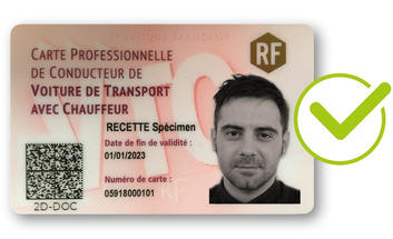 Carte professionnelle VTC